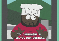 angry chef GIF by South Park 