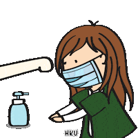 Hygiene Washhands Sticker by The University of Hong Kong