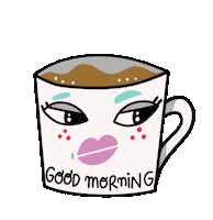amaiaarrazola coffee morning monday cafe Sticker