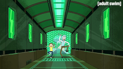 Season 1 Running GIF by Rick and Morty