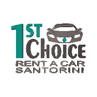 3D Travel Sticker by First Choice Santorini