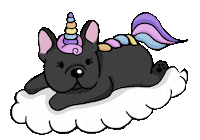 Dog Rainbow Sticker by TEHZETA