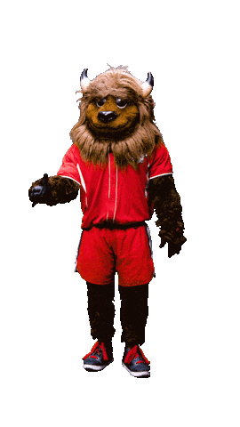 Mascot Celebrating Sticker by Utah Tech University