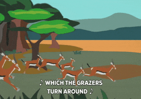 deer running GIF by South Park 