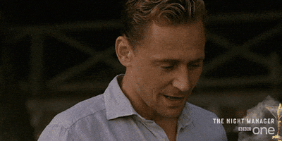 tom hiddleston lol GIF by BBC