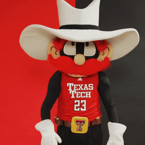 Texas Tech Raider Red GIF by Texas Tech Basketball