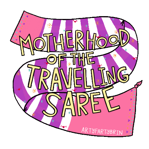 saree motherhood Sticker