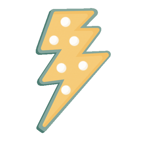 abbymlarson giphyupload neon bolt lightening Sticker