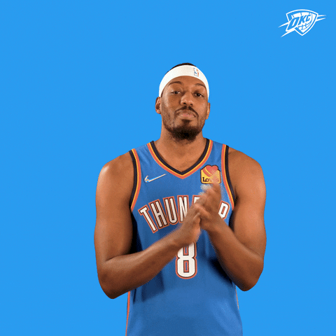 Oklahoma City Clap GIF by OKC Thunder