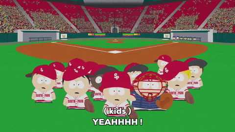 celebrating baseball team GIF by South Park 