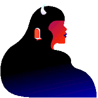 mysticmondays magic devil spirit tarot Sticker