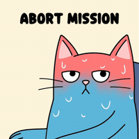 Pull Back Blue Cat GIF