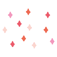 Pink Orange Sticker