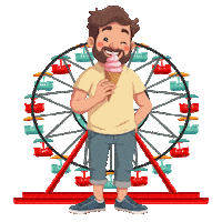 Ice Cream Pizza Sticker