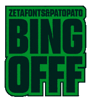 Bingofff Sticker by Zetafonts Type Foundry