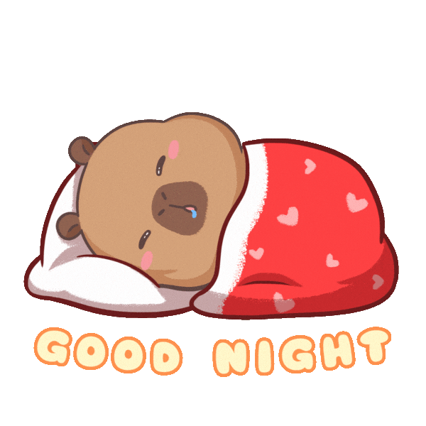 Tired Good Night Sticker