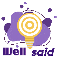 Well Said Sticker by CreativeDesk