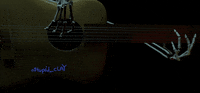 stupid_clay animation 3d spooky guitar GIF