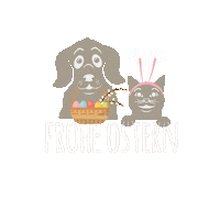Froheostern Sticker by MjAMjAM Petfood