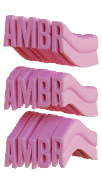 ambrAgency logo pink 3d motion Sticker