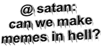 satan Sticker by AnimatedText