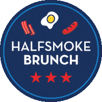 Brunch Halfsmoke Sticker by The Brand Guild