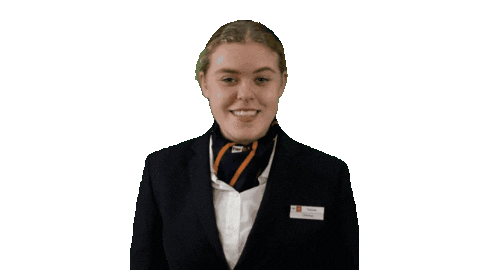 MBOCollegeAirport giphyupload stewardess flightattendant cabincrew Sticker