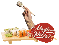 magicpizza_su pizza sushi yuliarush пицца Sticker