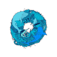 OceanJunkies ojdc ojdcmuralblue ojmuralblue Sticker