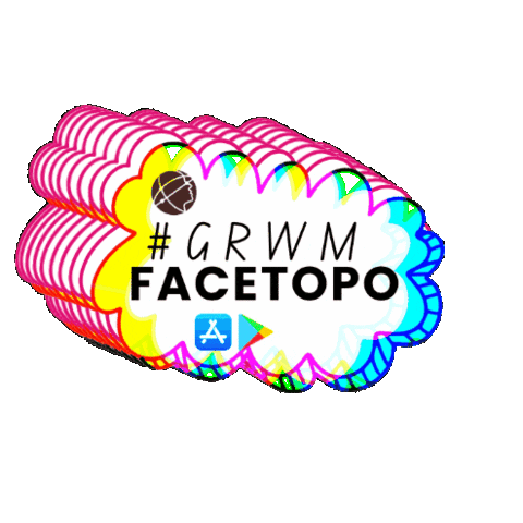 Facetopo beauty makeup alberta grwm Sticker