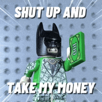 Lego Batman Shut Up And Take My Money GIF