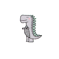 Dino Sew Sticker by stickandstyle