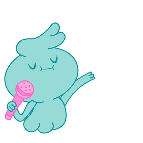 I Hate Mondays Singing Sticker by Positively Ghostly