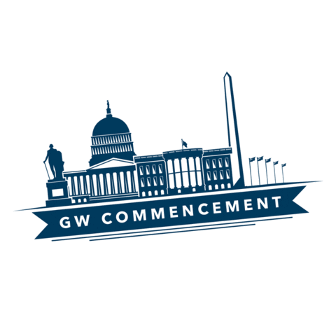 GW Commencement with DC monuments