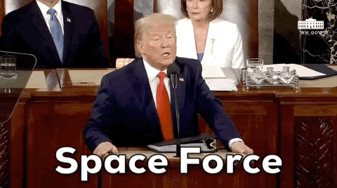 Donald Trump Space Force GIF by GIPHY News