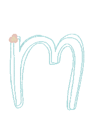 M Alphabet Sticker
