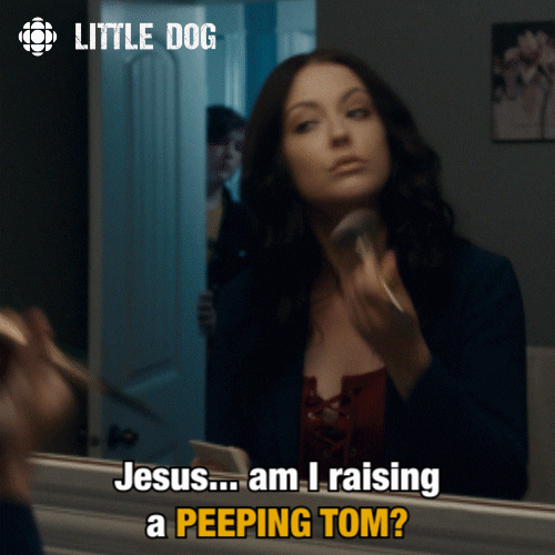 dog raising GIF by CBC