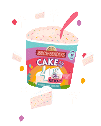 BirchBenders birthday cake keto birthdaycake keto food Sticker