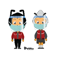 Mascot Dina Sticker by UNIVERSITAS DINAMIKA