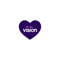 visionfack heart vision pilar hjarta Sticker