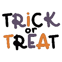 Trick Or Treat Halloween Sticker