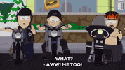 angry motorcycle GIF by South Park 