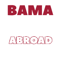 Bama Universityofalabama Sticker by bamaabroad