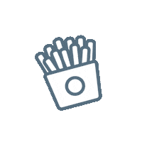 burger icon Sticker by BGOOD Designer