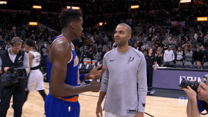 tony parker hug GIF by NBA