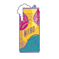 Hardbeans coffee nitro coldbrew nitrocoffee Sticker