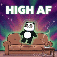 Panda Blaze It GIF by Kanpai Pandas