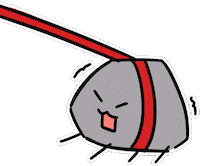 Angry Rock Sticker