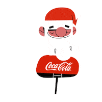 Christmas Santa Sticker by Coca-Cola