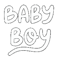 Baby Boy Celebration Sticker